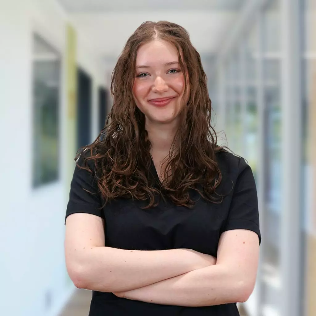 Julia Stoffels, Auszubildende am Tierärztezentrum Neuland Bergheim