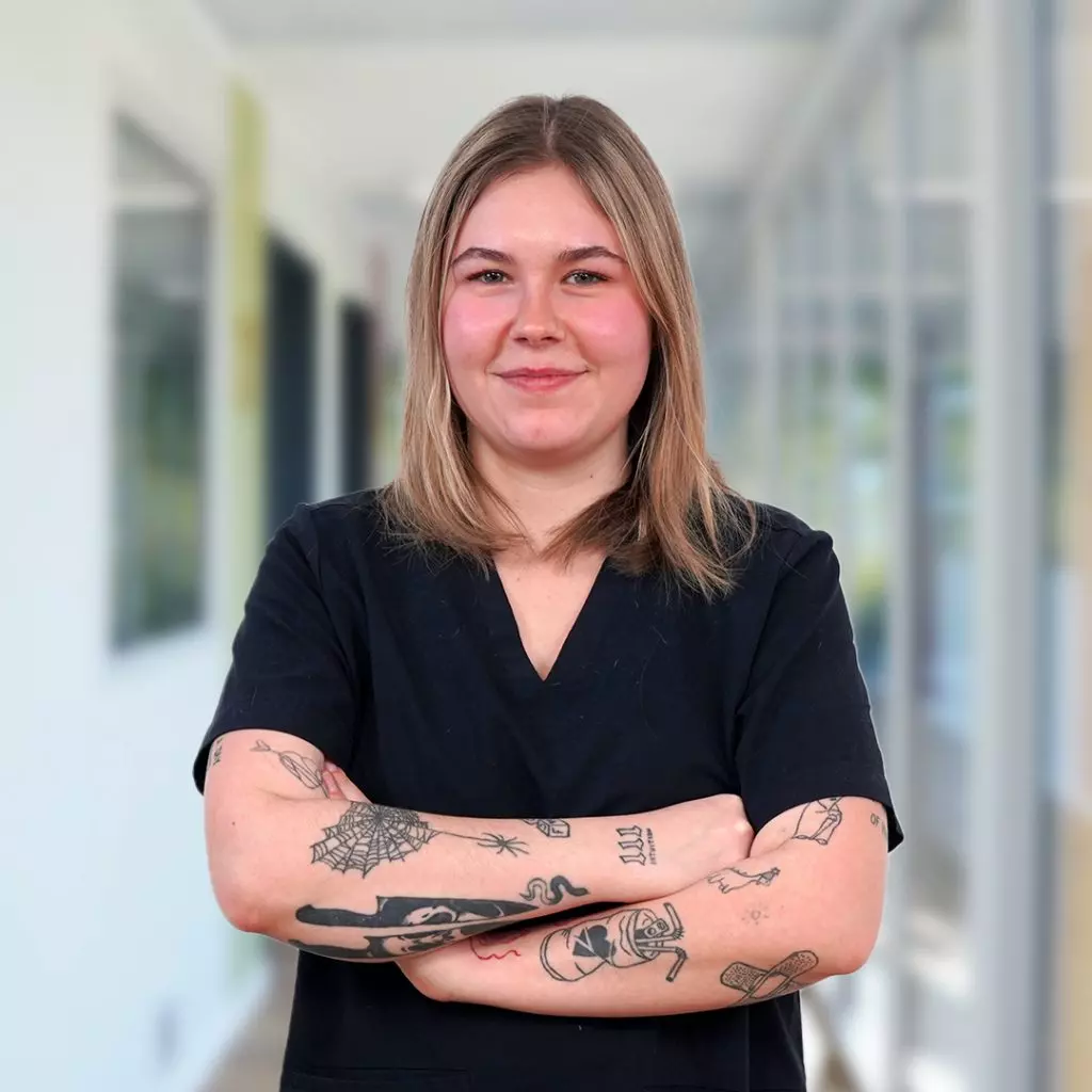 Lana Kämmerling, Auszubildende am Tierärztezentrum Neuland Bergheim