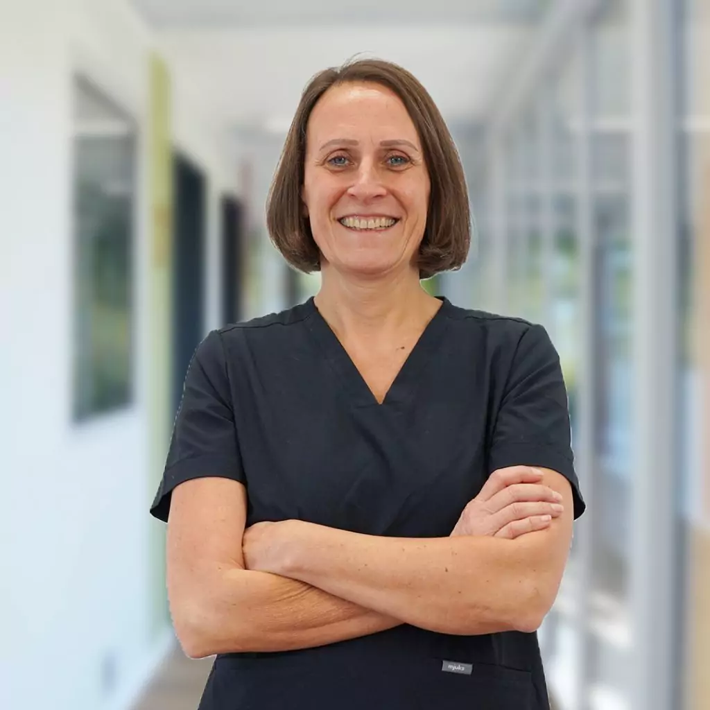Susanne Jetschin, Tierärztin am Tierärztezentrum Neuland Bergheim