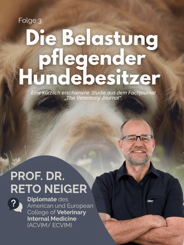 Prof. Dr. Reto Neiger – „Der Professor erklärt" Folge 3: Die Belastung pflegender Hundebesitzer – Cover
